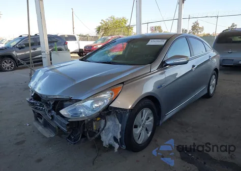 2015 Hyundai Sonata Hybrid z USA, uszkodzony, nr VIN KMHEC4A45FA124883